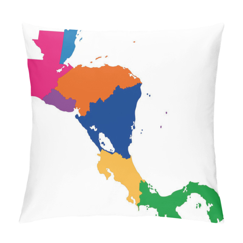 Personality  Central America Map Pillow Covers