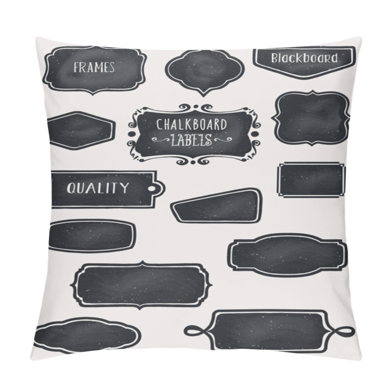 Personality  Chalkboard Frames And Labels Pillow Covers