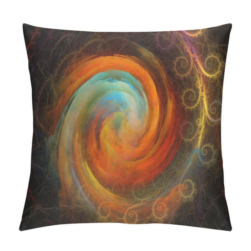 Personality  Spiral Background.  Pillow Covers