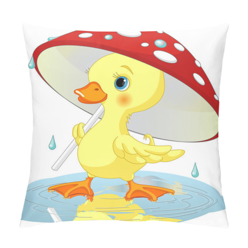 Personality  Duck Under Rain Pillow Covers