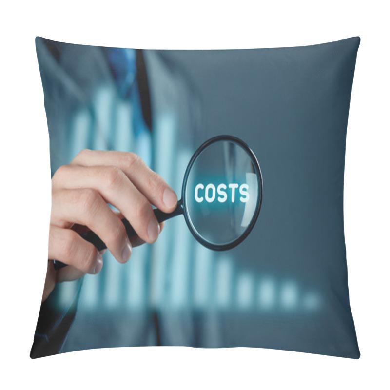 Personality  Focus On Decrease  Costs Concept. Pillow Covers