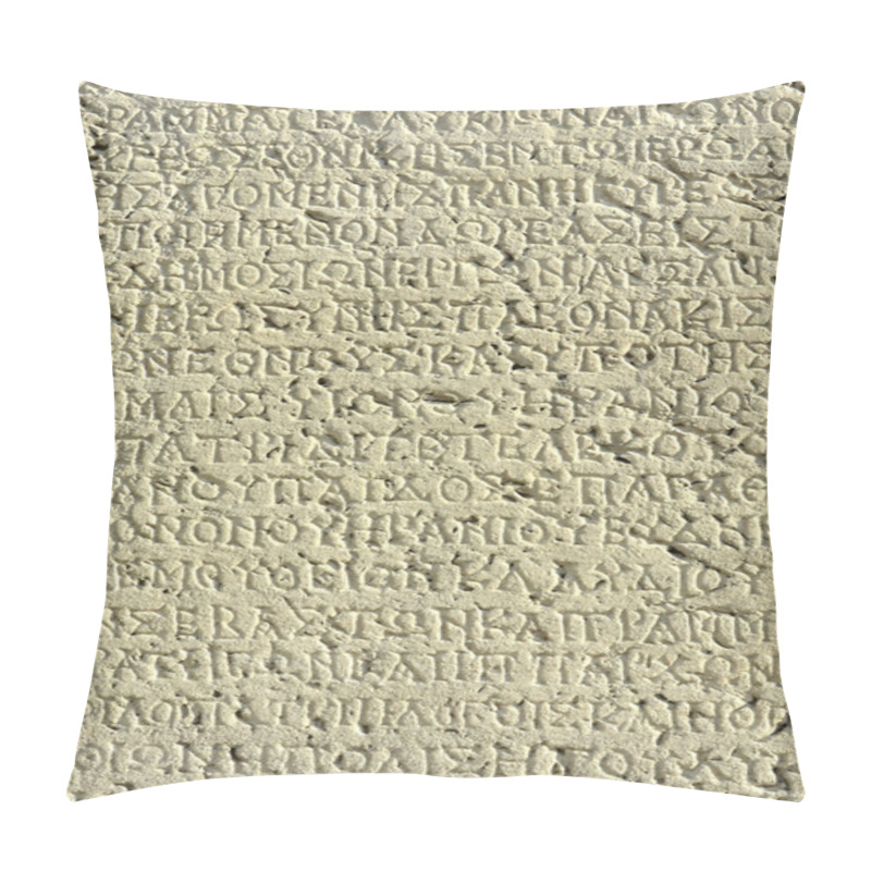 Personality  Ancient Greek Inscription Pillow Covers