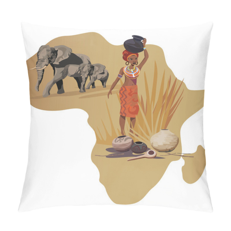 Personality  Symbols Of Africa Pillow Covers