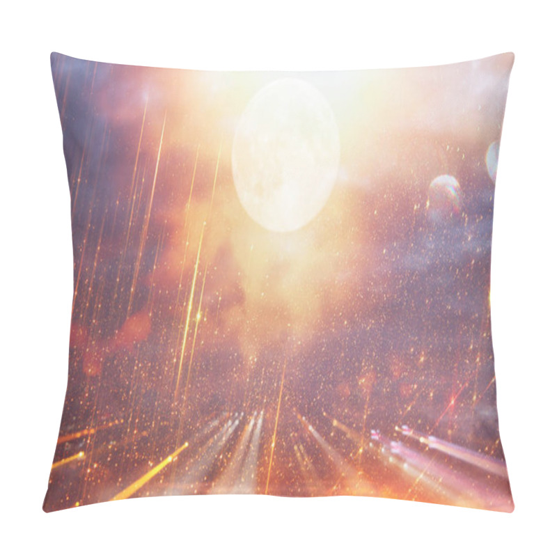 Personality  Bright Galaxy Or Fantasy Background. Abstract Light Burst . Magical And Mystery Concept. Pillow Covers