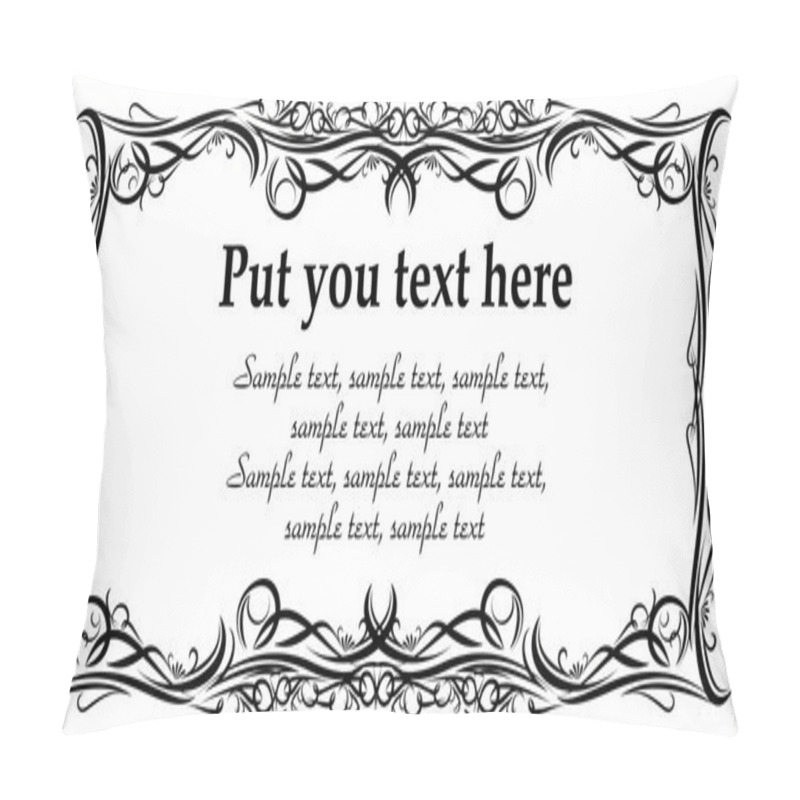 Personality  Elegant Frame For Text Pillow Covers