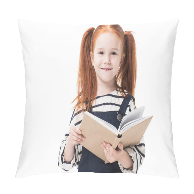 Personality  Schoolgirl Holding Book Pillow Covers