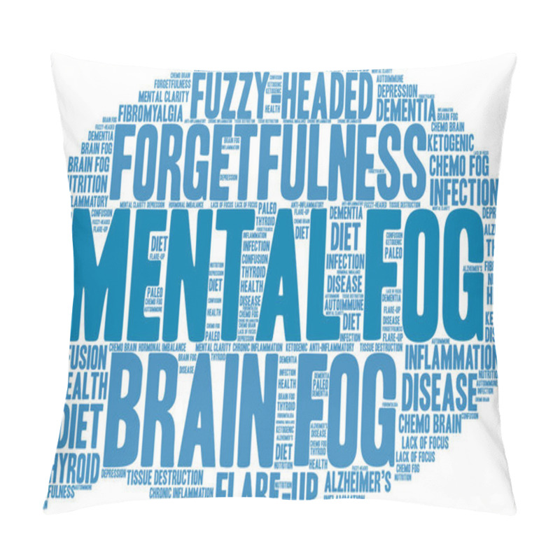 Personality  Mental Fog Word Cloud Pillow Covers