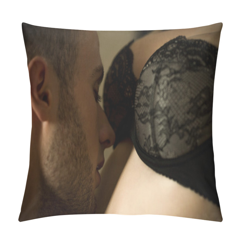 Personality  Intimate Couple During Foreplay Pillow Covers