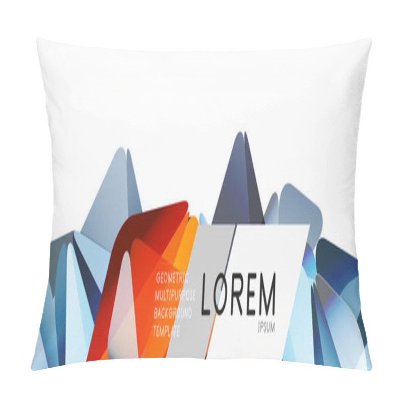 Personality  Triangle 3d Polygonal Art Style. Future Geometric Design. Vector Geometry Futuristic Illustration Pillow Covers