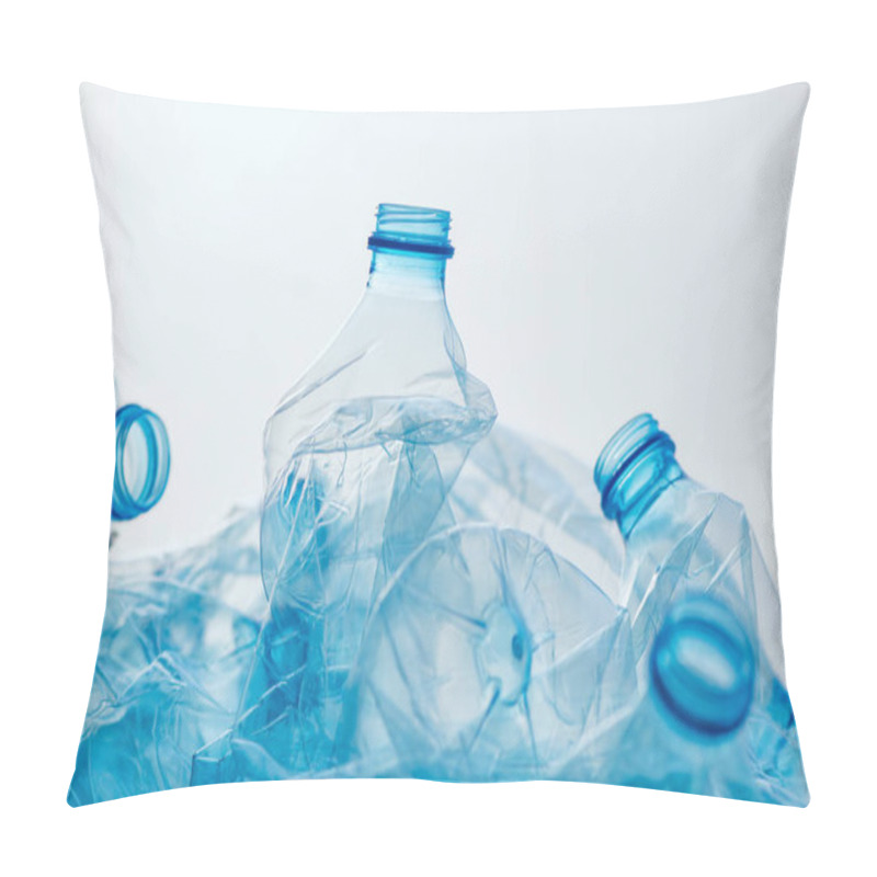 Personality  Crushed Plastic Bottles Heap Ready For Recycling Pillow Covers