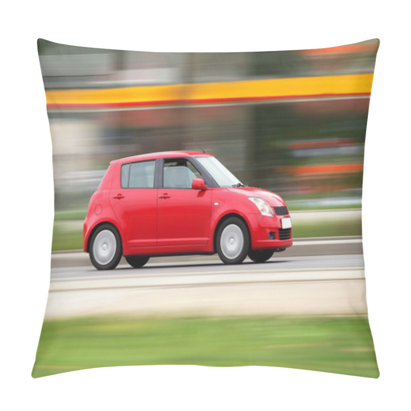 Personality  Blur Small Red Economical Family Compact City Car Pillow Covers