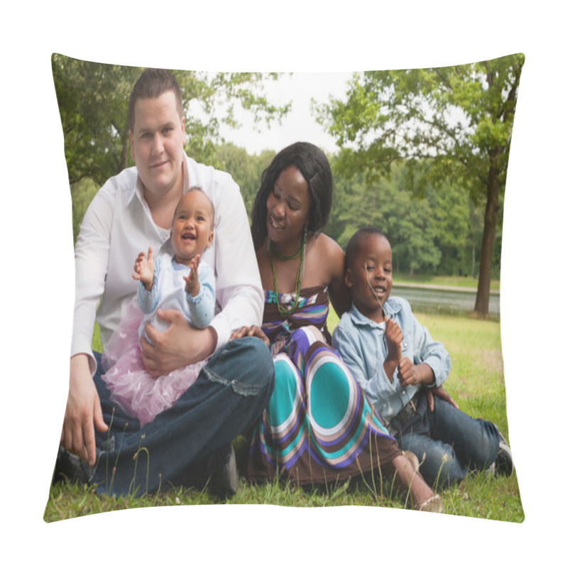 Personality  Mixed Family And Happy Daughter Pillow Covers