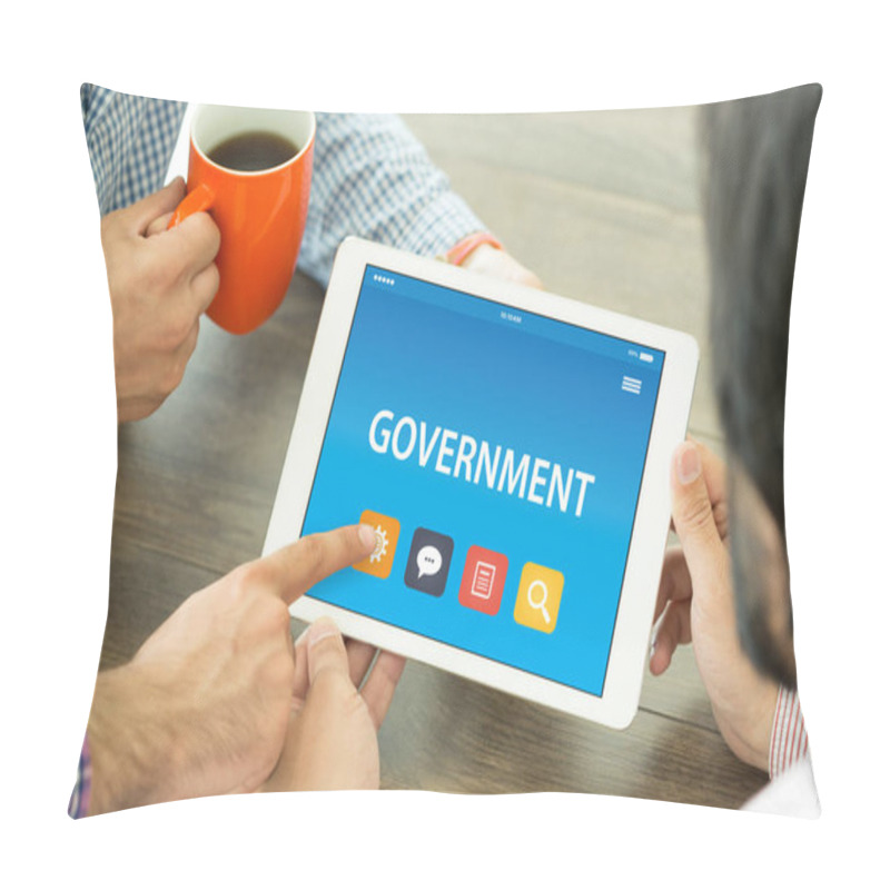 Personality  GOVERNMENT CONCEPT ON TABLET Pillow Covers