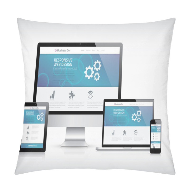 Personality  Responsive Web Design Pillow Covers