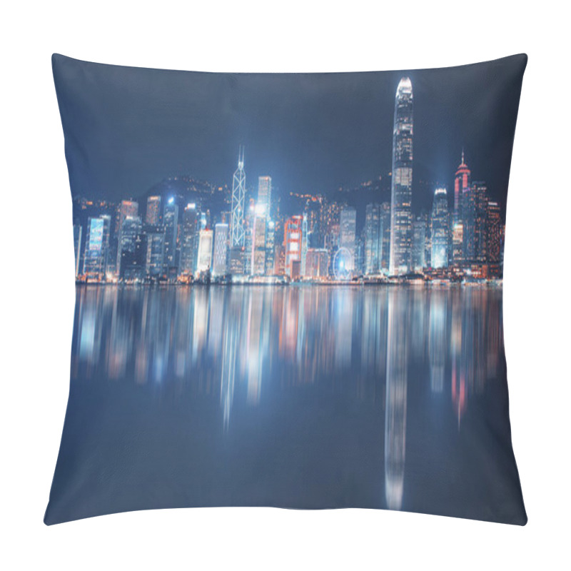 Personality  Hong Kong City Viewed From The Victoria Harbor Pillow Covers