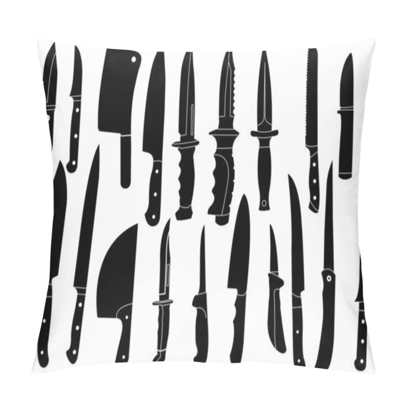 Personality  Set Of Knives Vectors Pillow Covers