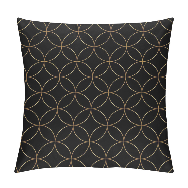 Personality  Art Deco Seamless Pattern. Geometric Decorative Texture. Vector Illustration. Pillow Covers