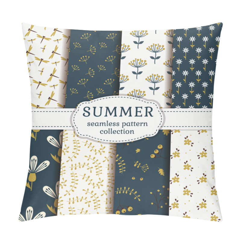 Personality  Summer Patterns. Vector Pillow Covers