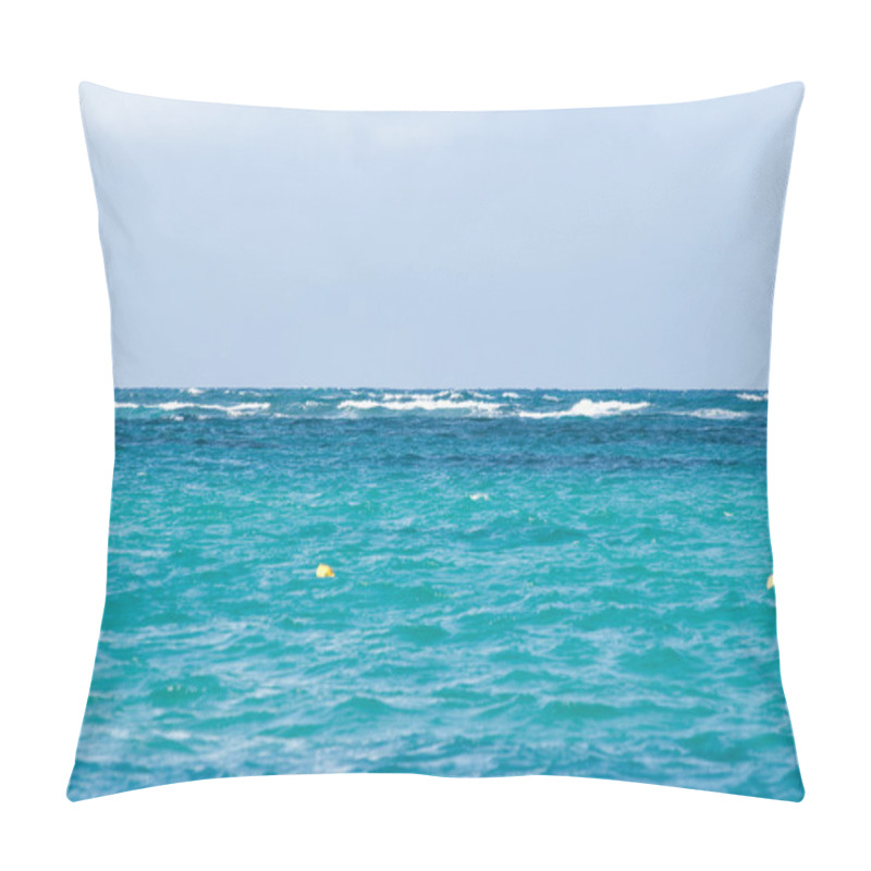 Personality  Landscape Of Atlantic Ocean. Caribbean Paradize. Pillow Covers