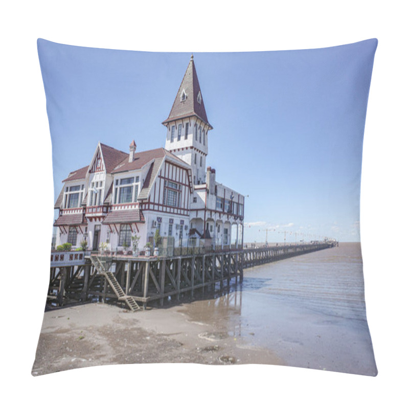 Personality  Buenos Aires, Argentina - 23 Nov, 2024: Club De Pescadores Fishing Club On The Banks Of The Rio De La Plata, Buenos Aires Pillow Covers