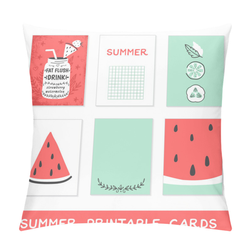 Personality  Summer Printable Cards Pillow Covers