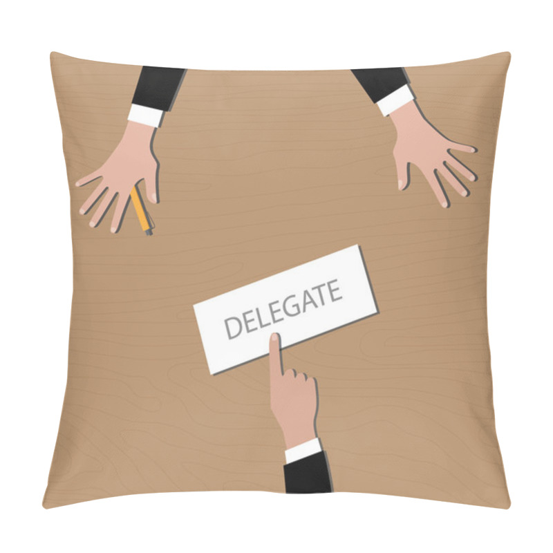 Personality  Delegate Your Work To Your Employee Vector Graphic Pillow Covers