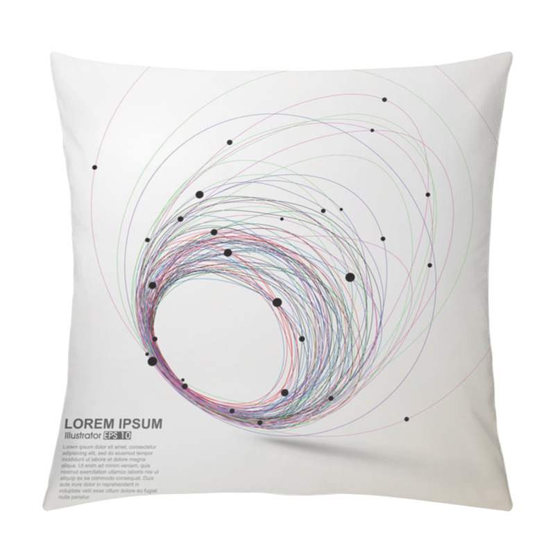 Personality  Abstract Swirls, Vector Illustration Pillow Covers