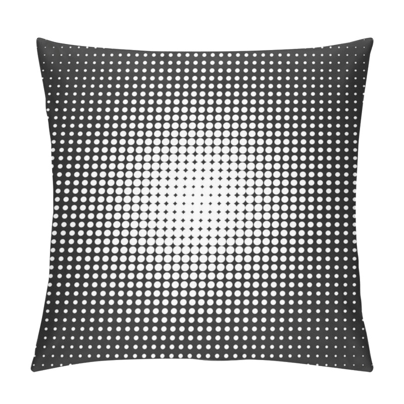 Personality  Halftone Dot Pattern Background Template - Vector Graphic Pillow Covers