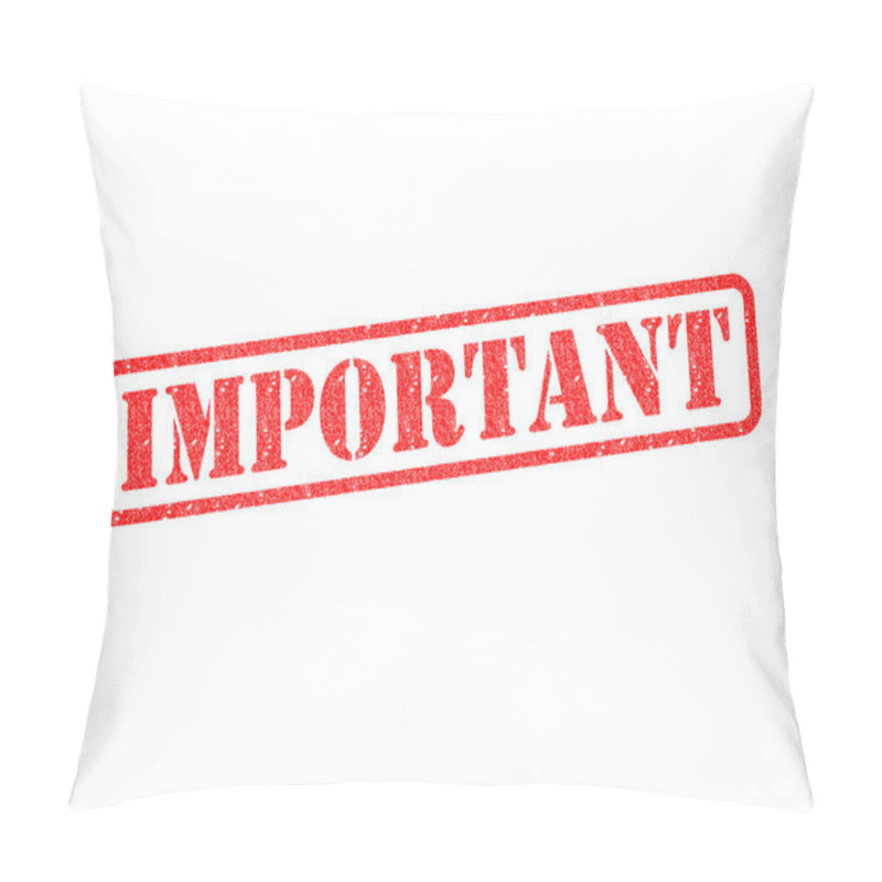 Personality  IMPORTANT Rubber Stamp Pillow Covers