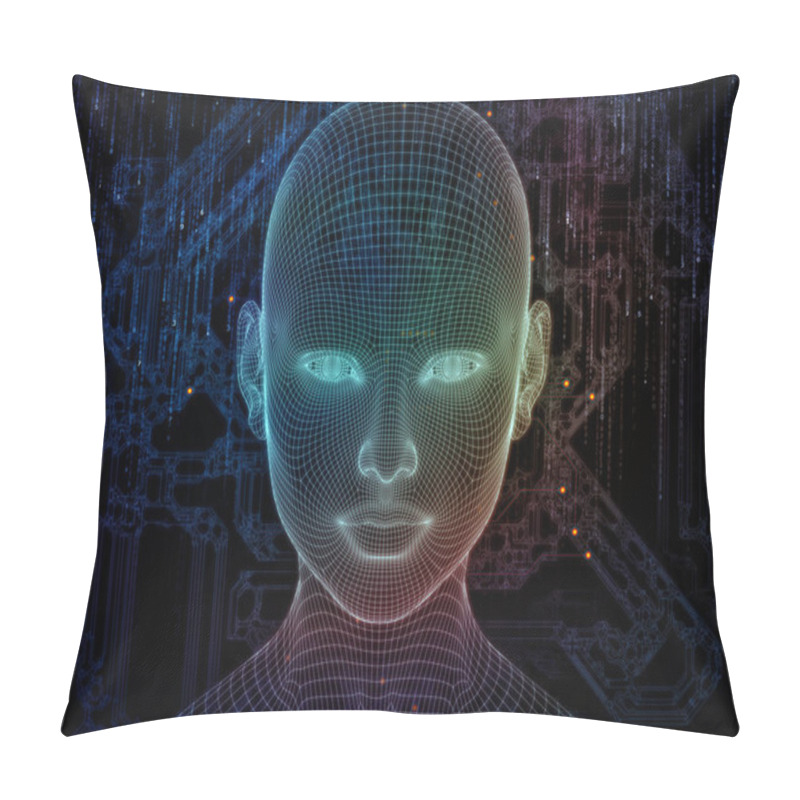 Personality  Realms Of Digital Identity Pillow Covers