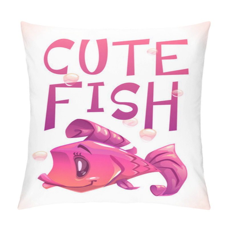 Personality  Cute Purple Fish Pillow Covers