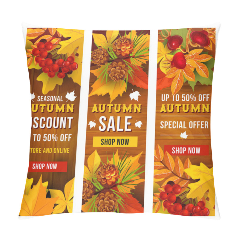 Personality  Autumn Sale And Discount Price Banner Template Set Pillow Covers