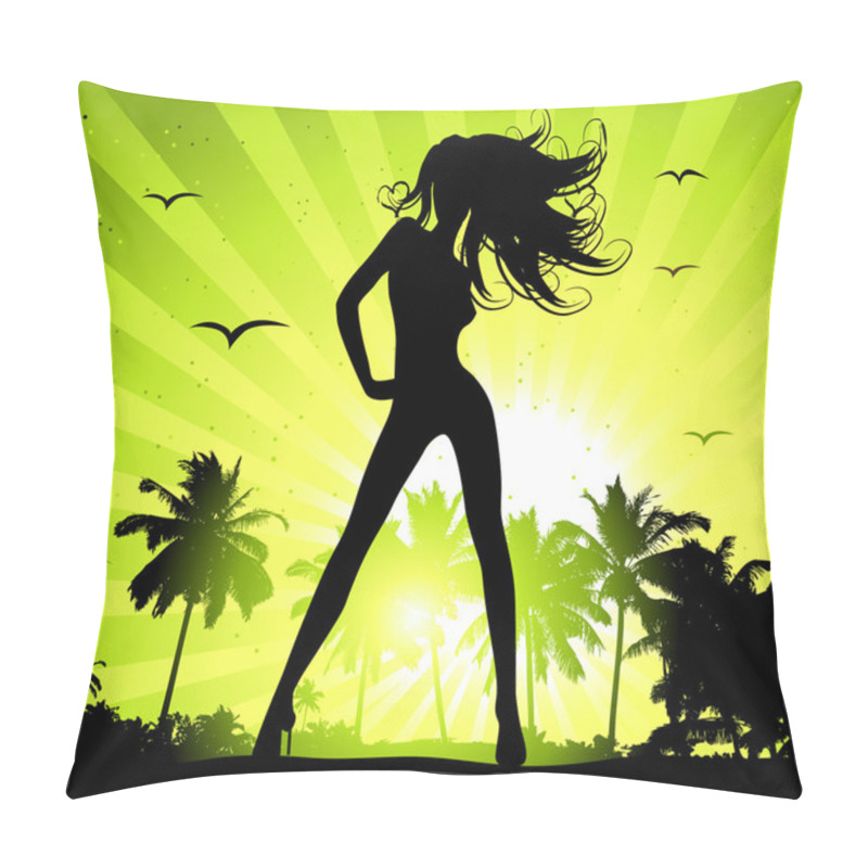 Personality  Summer Holiday, Beautiful Girl Pillow Covers