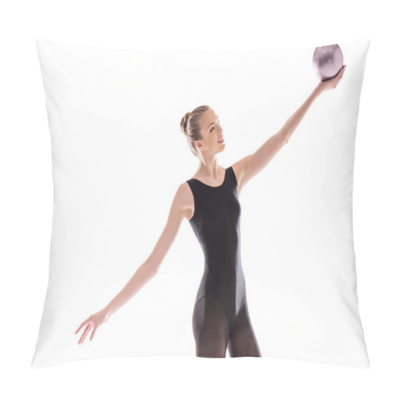 Personality  Rhythmic Gymnast With Ball  Pillow Covers