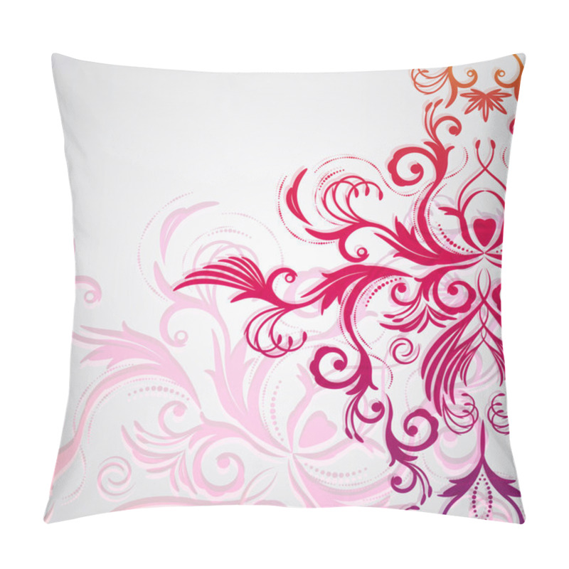 Personality  Abstract Floral Background With Oriental Flowers. Pillow Covers