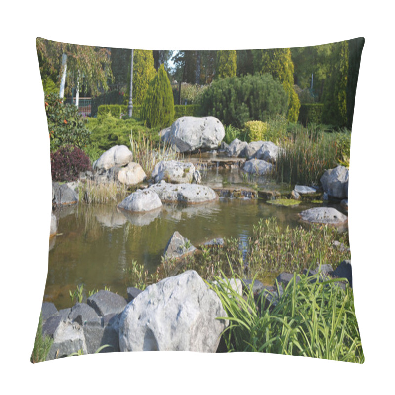 Personality  Lake In Summer Park Pillow Covers