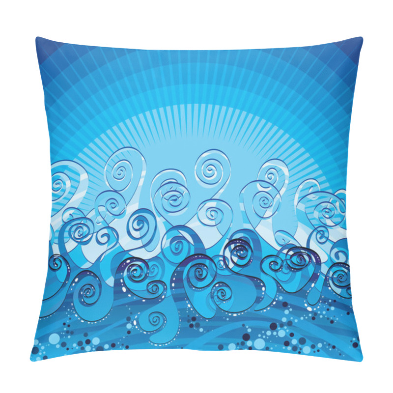 Personality  Sea Illustration. Pillow Covers