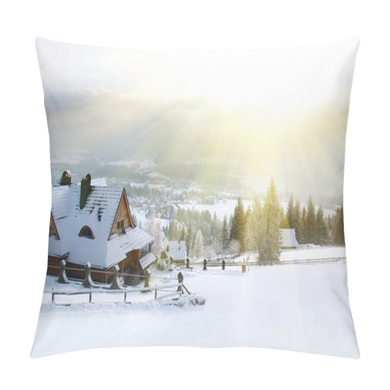 Personality  Winter Morning In The Mountains Pillow Covers