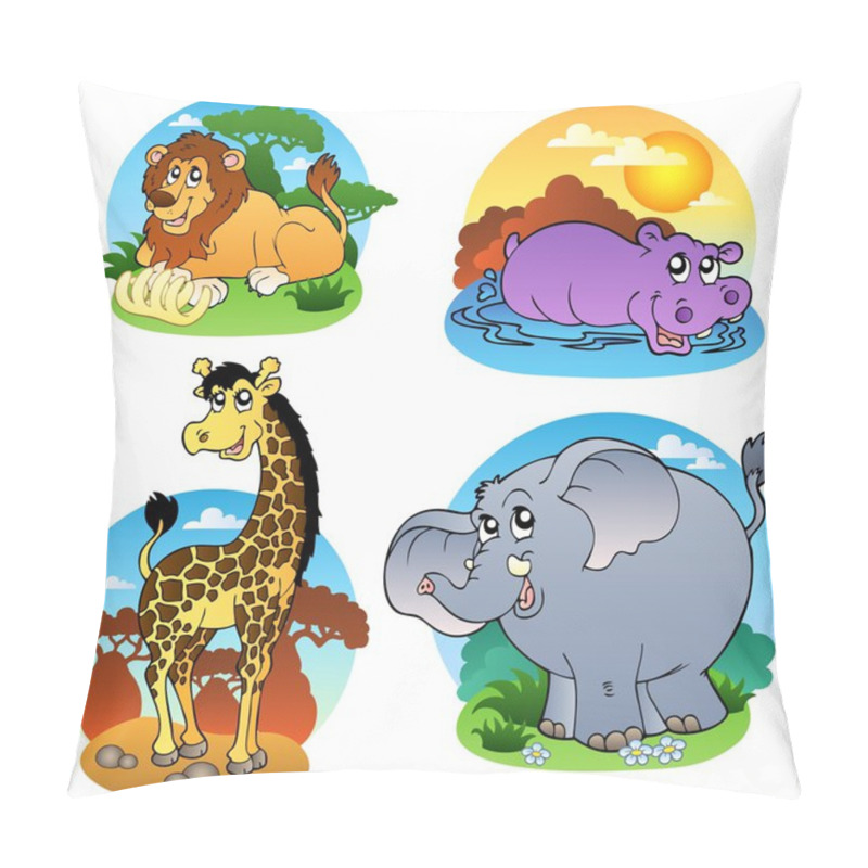 Personality  Various Tropical Animals 1 Pillow Covers