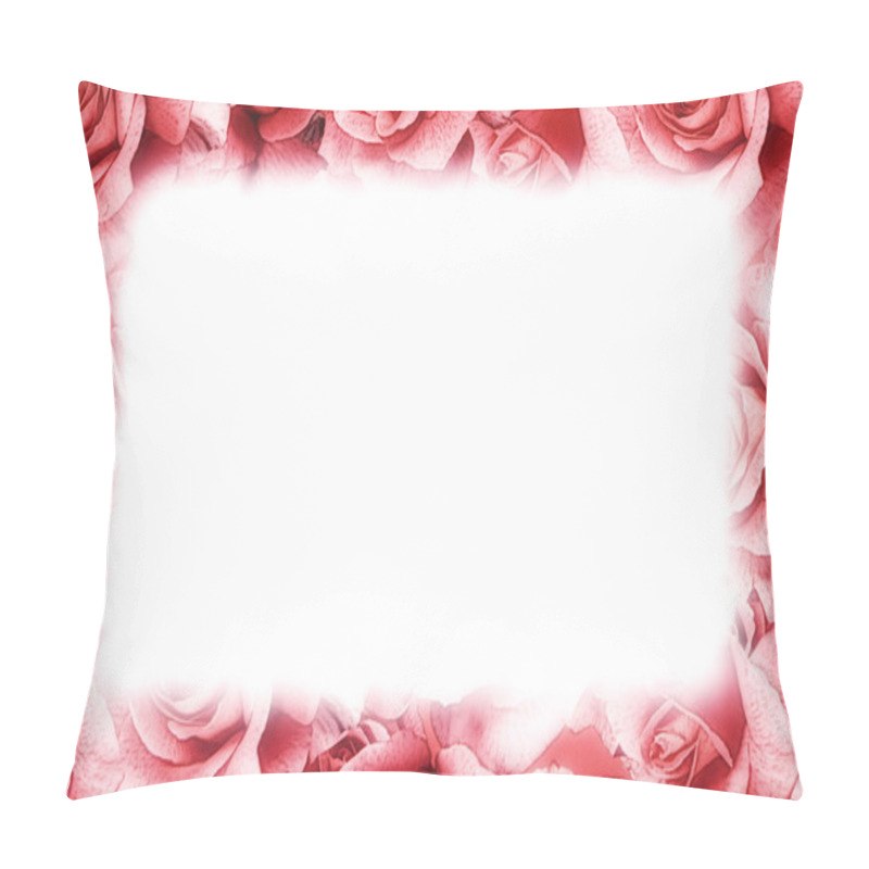 Personality  Pink Rose Frame Pillow Covers