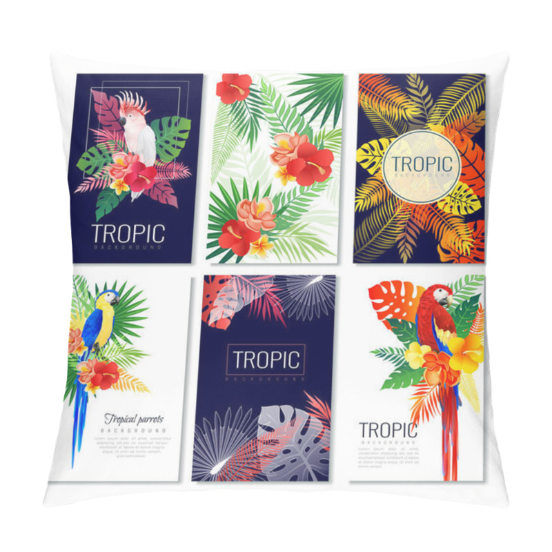 Personality  Tropical Design Cards Collection Pillow Covers