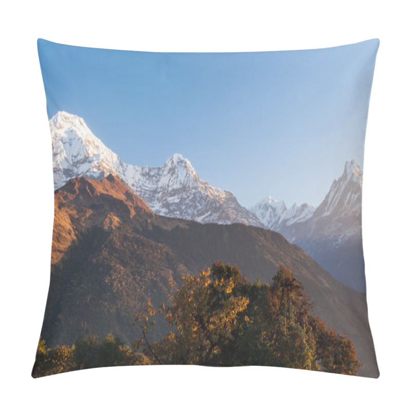 Personality  Annapurna Mountain Range At Sunset, Nepal Pillow Covers