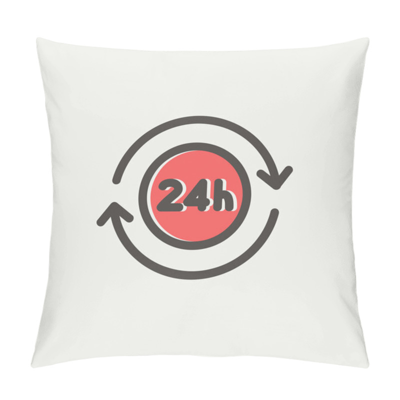 Personality  Convenience Service Thin Line Icon Pillow Covers