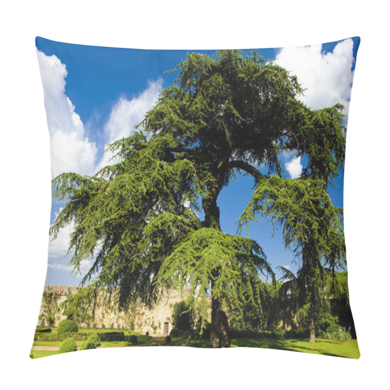 Personality  Garden Of Chateau De Montreuil-Bellay, Pays-de-la-Loire, France Pillow Covers