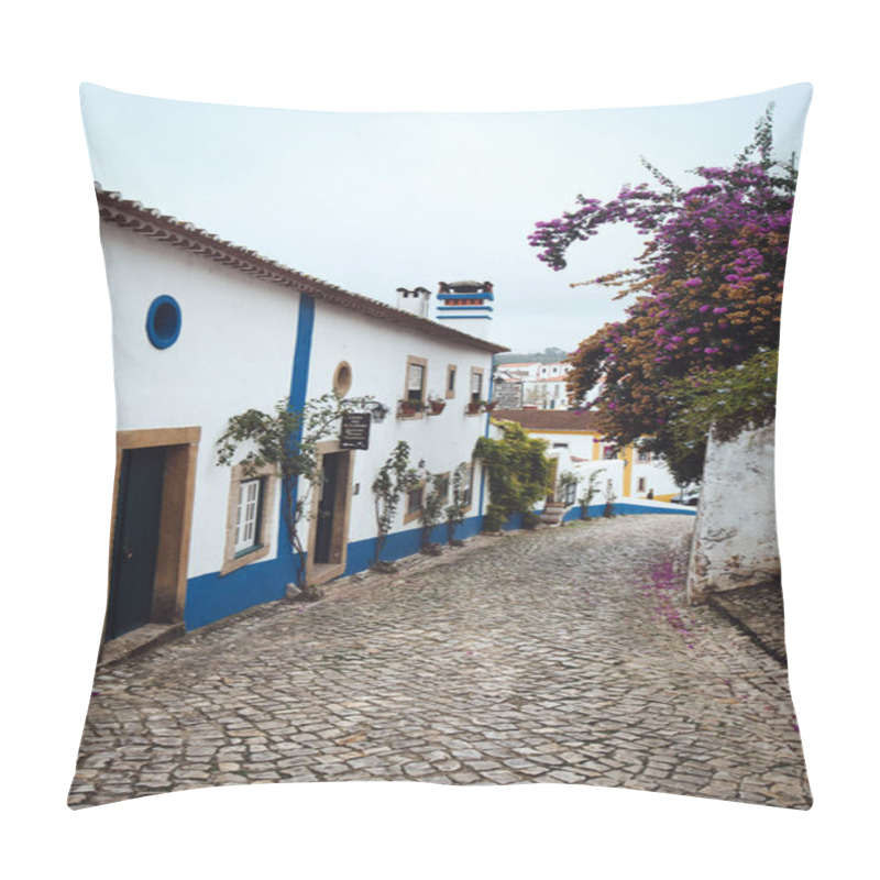 Personality  Obidos And Flowers Pillow Covers