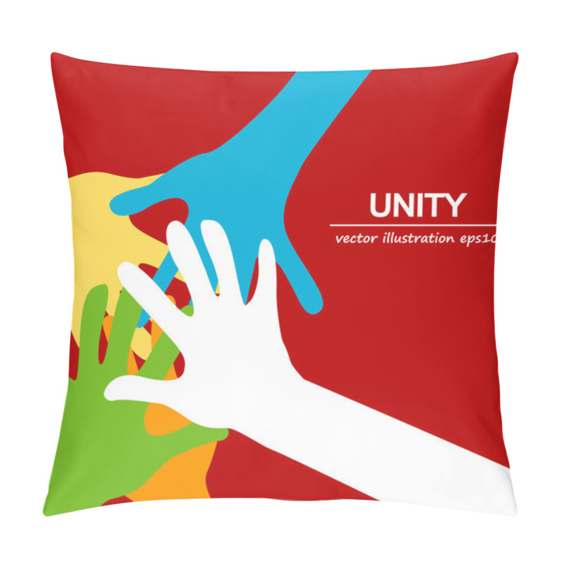 Personality  Hands Diverse Togetherness  Pillow Covers