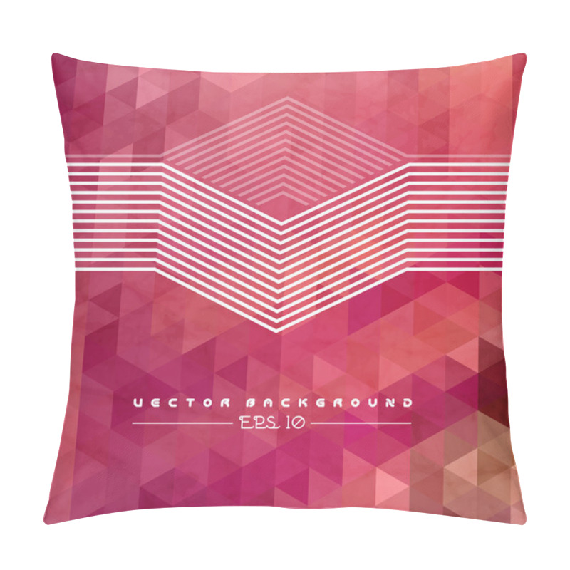 Personality  Abstract Geometric Background With Polygons Pillow Covers