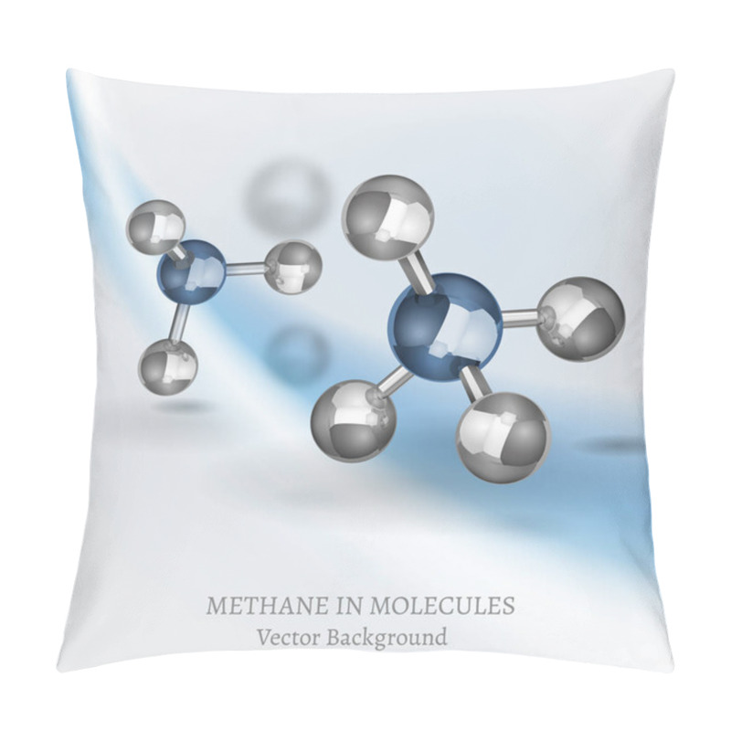 Personality  Methane Molecule Image Pillow Covers