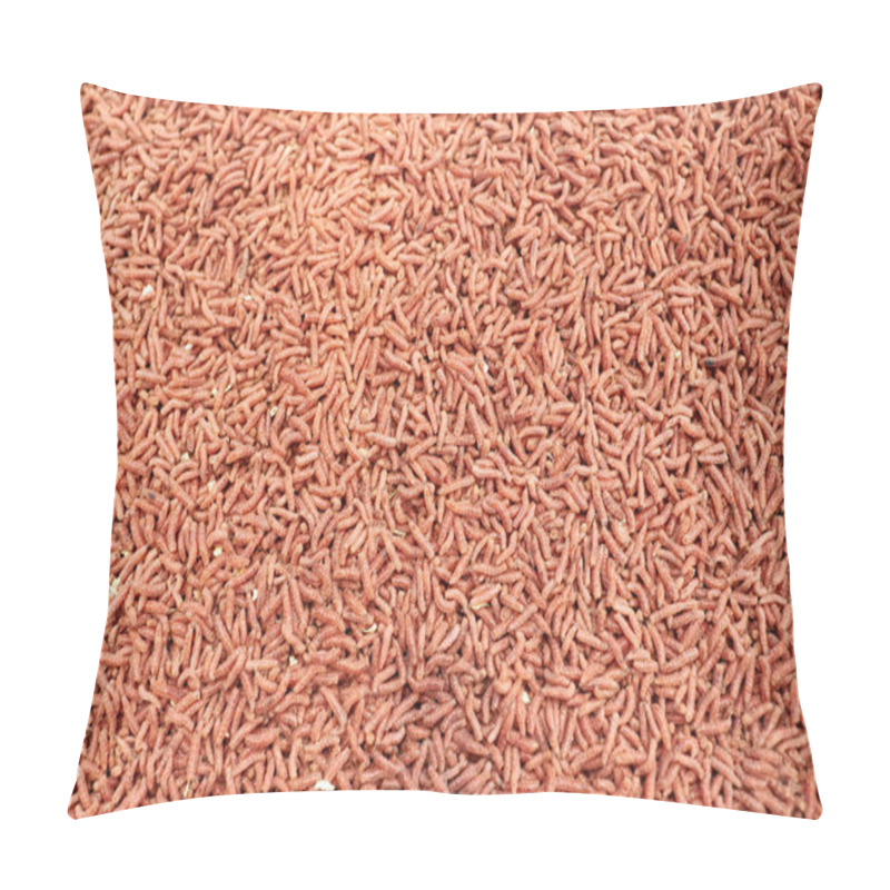 Personality  Red Maggot Worm Bait For Fishing Pillow Covers