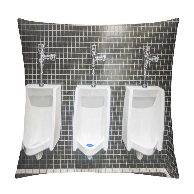 Personality  White Urinal On Back Tiles Wall Pillow Covers